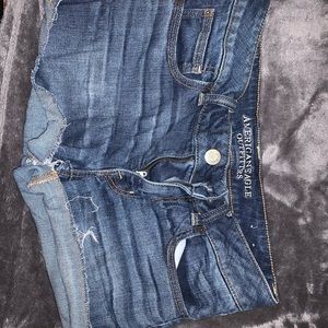 American Eagle dark wash jean shorts
